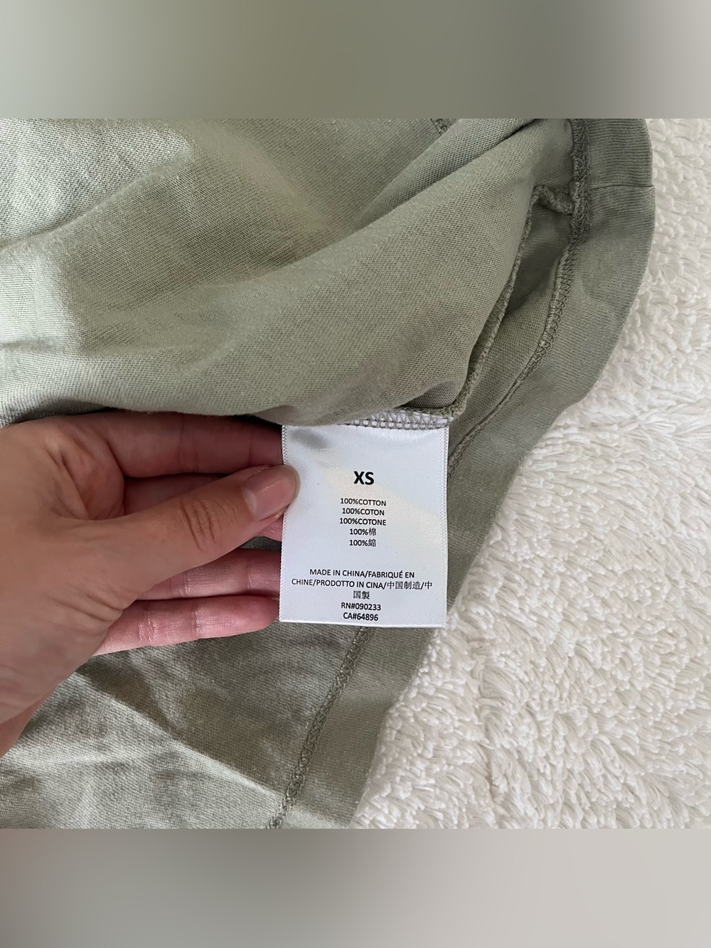 essentials❣️fear of god v-neck boxy t-shirt - Picture 9 of 12